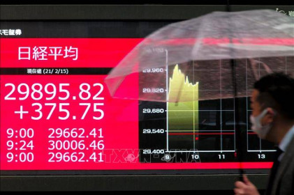 Chỉ số Nikkei 225 cao nhất trong 30 năm