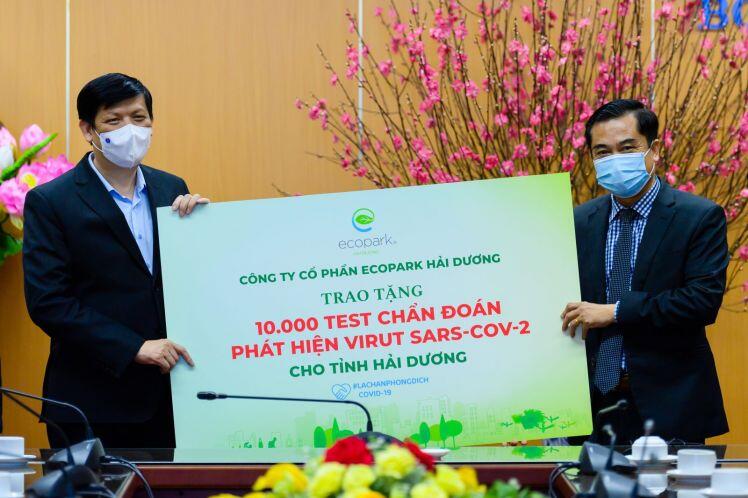 Ecopark dừng quảng cáo và sự kiện Tết để ủng hộ hàng tỷ đồng giúp Hải Dương chống Covid-19