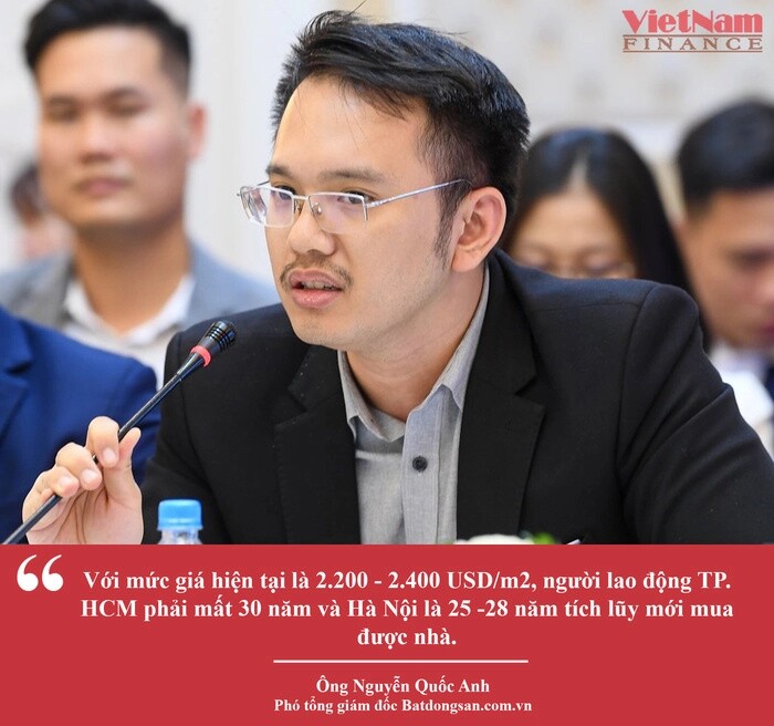 Sếp Batdongsan.com.vn: ‘Phải tích lũy khoảng 30 năm mới mua được nhà Hà Nội và TP. HCM’