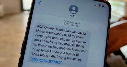 Lại tái diễn tin nhắn Brandname mạo danh ngân hàng lừa đảo