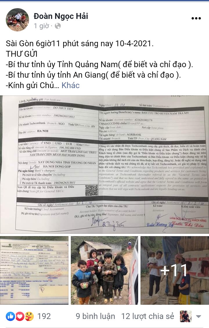 Ông Đoàn Ngọc Hải yêu cầu trả lại 106 triệu đồng: Huyện Nam Trà My nói gì?