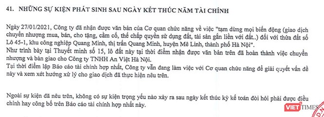 OCH tiếp tục bán tài sản lớn