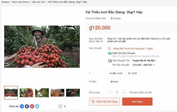 Vải đầu mùa bán tràn Hà Nội: Hút khách từ "chợ mạng", ven đường đến siêu thị