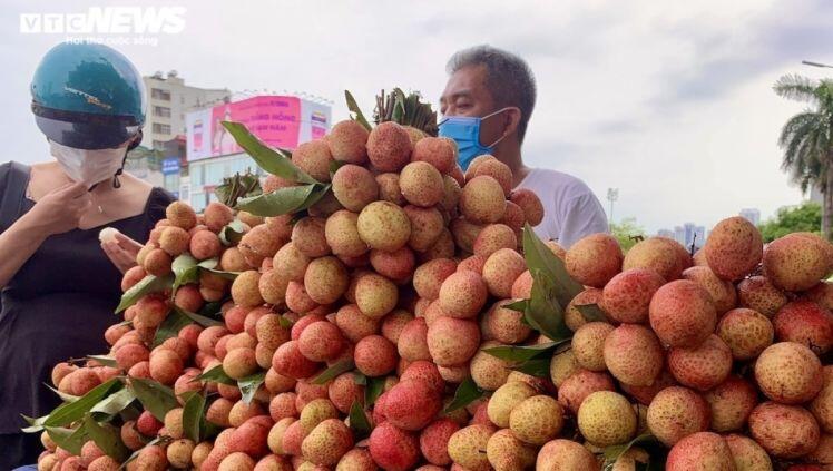 Vải đầu mùa bán tràn Hà Nội: Hút khách từ "chợ mạng", ven đường đến siêu thị