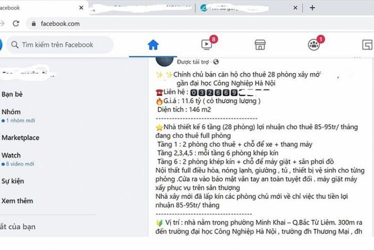 Sốt đất hạ nhiệt, rao bán căn hộ, chung cư mini tràn lan trên mạng