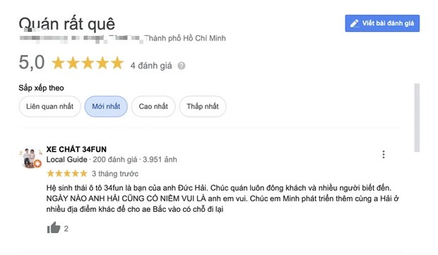 Quán phở của NS Đức Hải bị bão đánh giá 1 sao vì drama phát ngôn thô tục, điểm kinh doanh khác trùng tên cũng bị vạ lây?