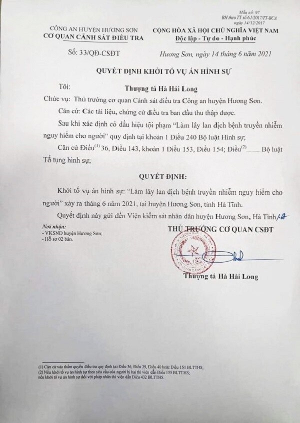 Thêm 11 ca mắc mới, tỉnh Hà Tĩnh đã có 62 trường hợp dương tính với SARS-CoV-2
