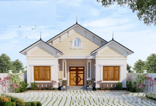 Xây nhà cấp 4 chữ U hoặc L hợp mốt, tiết kiệm thì không thể bỏ qua những mẫu bất động sản này