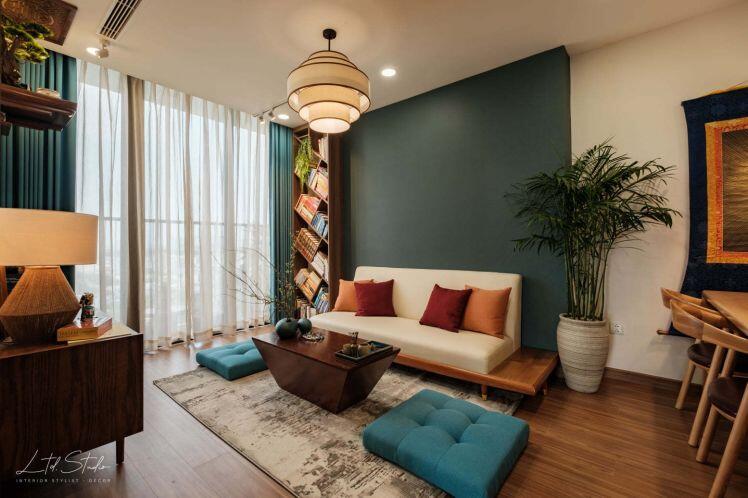 Không gian đậm chất ‘thiền’ trong căn hộ 60m2 cho gia chủ mệnh thủy