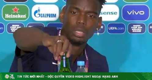 Sau Ronaldo từ chối uống Coca Cola, sản phẩm bia Heineken cũng bị Pogba bỏ khỏi khung hình