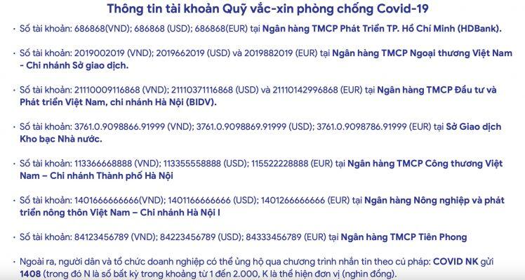 Bộ trưởng Hồ Đức Phớc: Sẽ công khai tổ chức, cá nhân cam kết nhưng không chuyển tiền vào Quỹ vaccine phòng, chống Covid-19