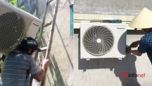 Tất bật 15 giờ mỗi ngày nhận ngay tiền triệu, thợ lắp điều hòa vẫn 'oải' vì nắng
