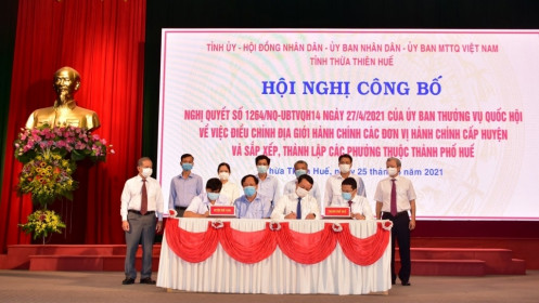 Từ ngày 1/7/2021, TP Huế mở rộng gấp 4 lần