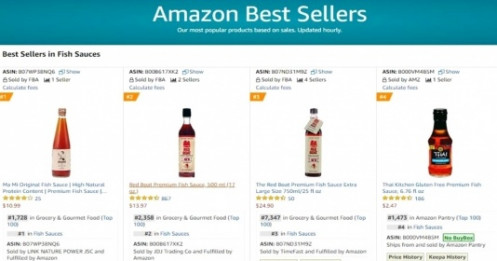 Hai năm ròng rã, chai nước mắm Việt lập kỷ lục trên Amazon
