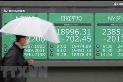 Chứng khoán châu Á giảm điểm phiên 29/6 trước sự gia tăng số ca nhiễm mới COVID-19