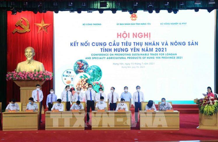 Kết nối cung cầu tiêu thụ nhãn và nông sản tỉnh Hưng Yên