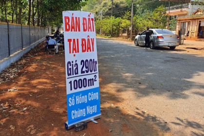 Giá đất nhiều nơi quay đầu giảm đến 20%