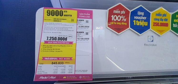 Giữa mùa nắng nóng điều hòa giảm giá đến 50%