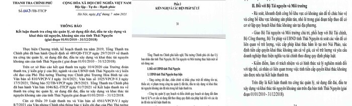 Thanh tra Chính phủ 'điểm mặt' nhiều dự án vi phạm về sử dụng đất tại Thái Nguyên