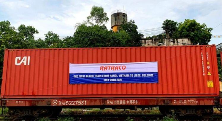 Doanh nghiệp đường sắt chở hàng container sang châu Âu