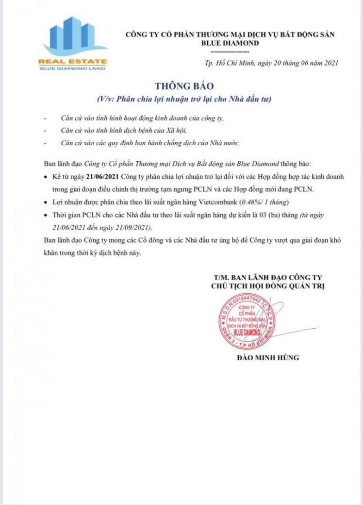 Đầu tư Blue Diamond Land: Ban điều hành biến mất, cảnh báo lừa đảo sắp thành sự thật?