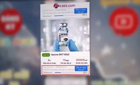 Đầu tư vaccine lãi 5-8% mỗi ngày: Chỉ là bẫy lừa đảo!