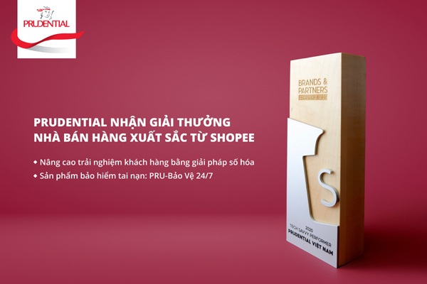 Giải thưởng Nhà bán hàng xuất sắc cho sản phẩm bảo hiểm trực tuyến của Prudential