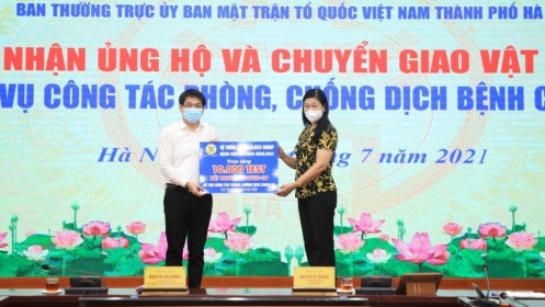 Hà Nội tiếp nhận hơn 1,6 tỷ đồng ủng hộ phòng, chống dịch Covid-19