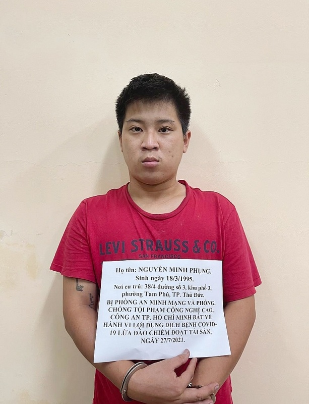 Thành phố Hồ Chí Minh: Bắt giữ đối tượng lợi dụng dịch bệnh Covid-19 để lừa đảo chiếm đoạt tài sản
