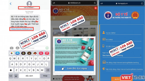 NCSC cảnh báo 2 website giả mạo Bộ Y tế để lừa đảo trợ cấp COVID-19