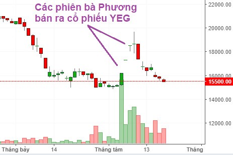 YEG: Bà Trần Uyên Phương bán ra cổ phiếu trước thềm công bố kết quả kinh doanh quý 2