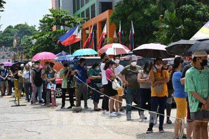 Philippines ghi nhận ngày có số ca nhiễm mới COVID-19 cao thứ hai kể từ đầu dịch
