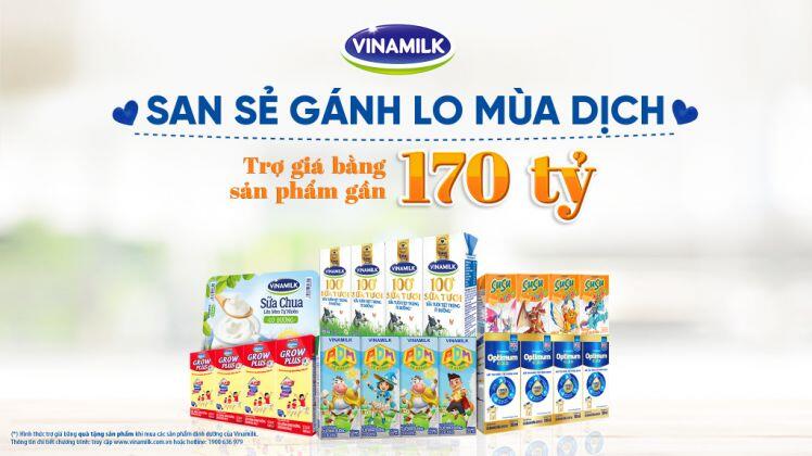 Vinamilk tặng 45.000 phần quà cho người dân khó khăn tại TPHCM, Bình Dương, Đồng Nai