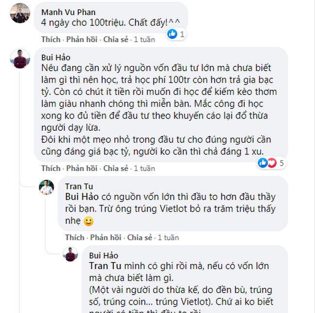 Cộng đồng mạng dậy sóng với khóa học đầu tư BĐS 4 ngày với giá 100 triệu đồng