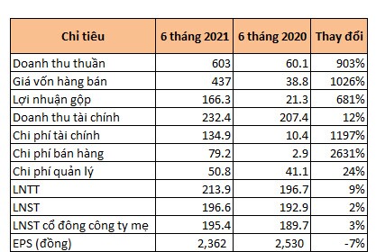 Doanh thu Tập đoàn An Gia (AGG) nửa đầu năm gấp 10 lần cùng kỳ