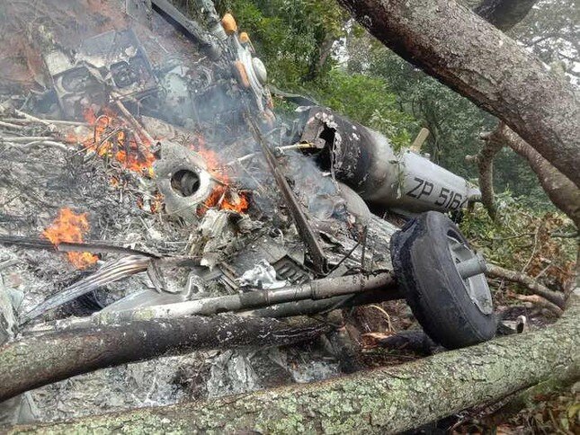 Hé lộ nguyên nhân vụ tai nạn trực thăng khiến tướng Ấn Độ thiệt mạng ảnh 2