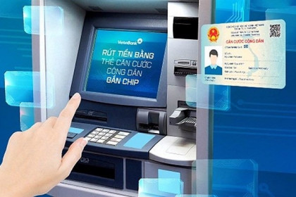 Người dân có thể rút tiền tại ATM BIDV, VietinBank bằng căn cước công dân gắn chip
