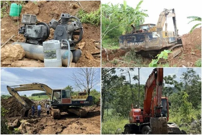 Bắt 4 nhóm khai thác trái phép hơn 1 nghìn tấn đá ở Nghệ An ảnh 3