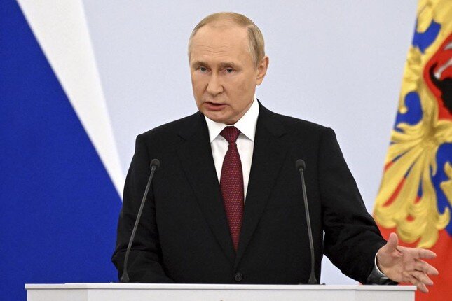 Tổng thống Putin ký hiệp ước sáp nhập 4 vùng lãnh thổ ly khai Ukraine ảnh 1