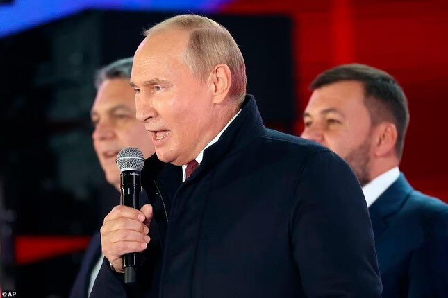 Tổng thống Putin phát biểu tại sự kiện chào mừng 4 vùng lãnh thổ mới sáp nhập Nga ảnh 9