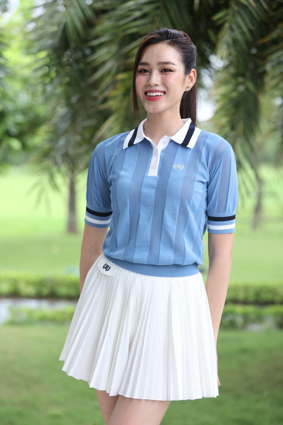 Hoa hậu Đỗ Thị Hà, Thanh Thủy đọ sắc rạng rỡ với trang phục golf ảnh 7