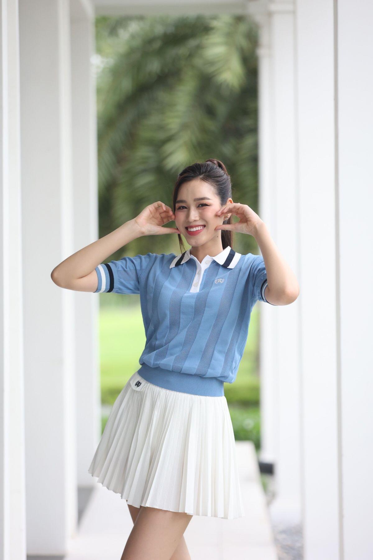 Hoa hậu Đỗ Thị Hà, Thanh Thủy đọ sắc rạng rỡ với trang phục golf ảnh 10