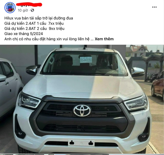 Rộ tin Toyota Hilux 2024 sắp bán tại Việt Nam ảnh 1